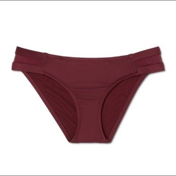 NWT Burgundy Mesh Bikini 2PC - Picture 3 of 3